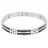 BRACELET HOMME ACIER & CARBONE - Lamelles en Carbone
