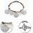 Bracelet médailles argent et nacre