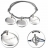Bracelet médailles argents