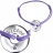 Bracelet mini jeton or blanc amethyste
