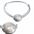 Bracelet mini jeton star argent