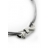 Bracelet noeud argent, lien gris