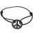 BRACELET PEACE & LOVE - Lien Indestructible Noir