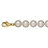 Bracelet perle majorque creme fermoir plaqué or 19cm