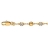 Bracelet plaqué or et pierres blanches fantaisie 18+2cm