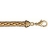 Bracelet plaqué or maille palmier - 6mm / 19cm