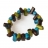 Bracelet tagua TALISMAN Cafe Azul Verde