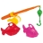 Canne à pêche et poissons
