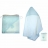 Cape de bain brodée + gant blanc/bleu