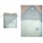 Cape de bain brodée + gant blanc/gris