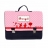 Cartable enfant pois rose
