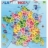 Carte de la France magnétique