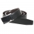 Ceinture ajustable Ted Lapidus Noire, Boucle pleine rectangulaire à fond noir