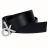 Ceinture boucle siglée CK Noire
