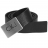 Ceinture Calvin Klein boucle pleine Noire en cuir grainé