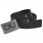 Ceinture CK ajustable boucle rectangulaire siglée et pleine