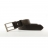 Ceinture cuir marron foncé ajustable