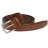 Ceinture en cuir camel et surpiqûres, ajustable