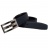 Ceinture en cuir marine surpiqué, Ajustable