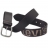 CEINTURE PATROL EN CUIR CHOCOLAT - Large Logo Effet Vieilli