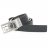 Ceinture réversible, boucle striée siglée CKJ