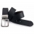 CEINTURE REVERSIBLE EN CUIR - Noir & Chocolat