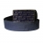 CEINTURE TOILE SIGLEE BLEUE - Boucle Plaque Logotée