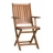 Chaise d exterieur avec accoudoirs en bois tropical, pliante