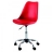 Chaises de bureau design Irène (X2) Couleur Rouge Matière Polypropylene