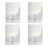 Chaises design matelassées Matelli (X4) Couleur Blanc Matière Polyurethane