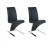 Chaises design Miami noires (X2)
