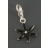 Charms<a title='composition florale pour la saint-valentin' href='http://www.familyby.com/boutiques/detailCategorie/4211' style='text-decoration:none; color:#333'><strong> fleur</strong></a> noire