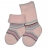 Chaussettes Bébé Coton bio bouclé Rayé Rose