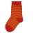 Chaussettes Enfant Coton bio Rayé Rouge-Orange