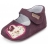 chaussons babies à scratchs fille parme 91307c- garvalin