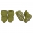 Chaussons bébé anti-dérapants laine - Vert 4 - 8 mois (8 cm environ)