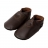 Chaussons cuir souple - Classic marron
