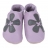 Chaussons cuir souple - Mauve à<a title='composition florale pour la saint-valentin' href='http://www.familyby.com/boutiques/detailCategorie/4211' style='text-decoration:none; color:#333'><strong> fleur</strong></a>