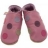 Chaussons cuir souple - Polka Rose
