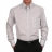 Chemise blanche col boutonné à fines rayures