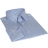Chemise blanche coupe cintrée petit col rayée bleue ciel