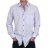 Chemise Bleue à fines rayures blanches