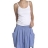 Chemise bretelles cotele