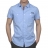 Chemise Calvin Klein cintrée manches courtes Bleue