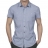 Chemise Calvin Klein cintrée manches courtes Bleue à rayures