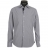 Chemise cintrée blanche à carreaux marine