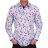 Chemise cintrée Blanche à rayures et<a title='bouquet de fleurs pour la saint-valentin' href='http://www.familyby.com/boutiques/detailCategorie/4211' style='text-decoration:none; color:#333'><strong> fleurs</strong></a> roses