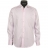 Chemise cintrée blanche à rayures roses