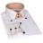 Chemise cintrée blanche avec col et poignets rayés