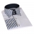 Chemise cintrée blanche avec col et poignets rayés